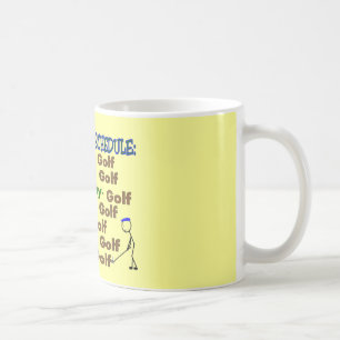 Retirement Schedule GOLFER Coffee Mug