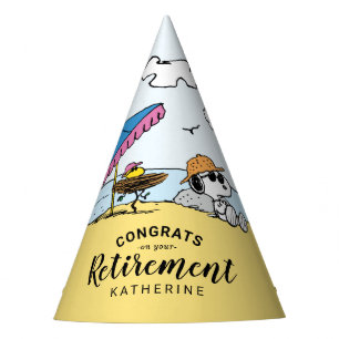Retirement   Snoopy & Woodstock on the Beach Party Hat