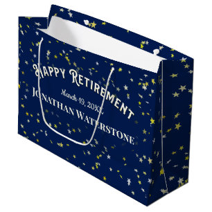 Retirement Star Large Gift Bag