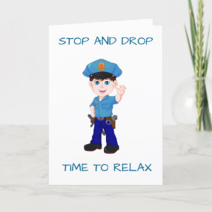 **RETIREMENT** STOP DROP RELAX RETIREMENT RULES!!! CARD