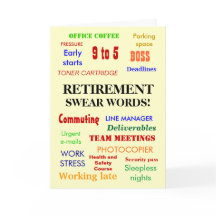 Retirement Swear Words! - Add an image