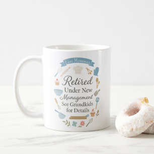 Retirement Sweet Elegant Typography Customisable Coffee Mug