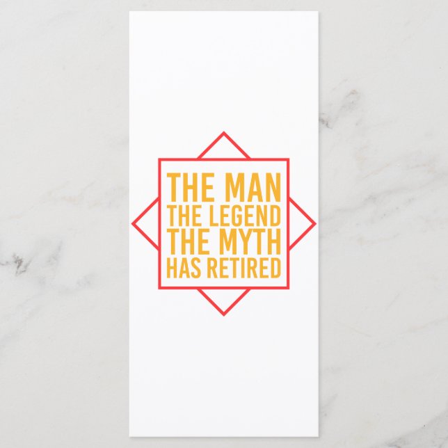 Retirement The Man The Myth The Legend has retired Program (Front)