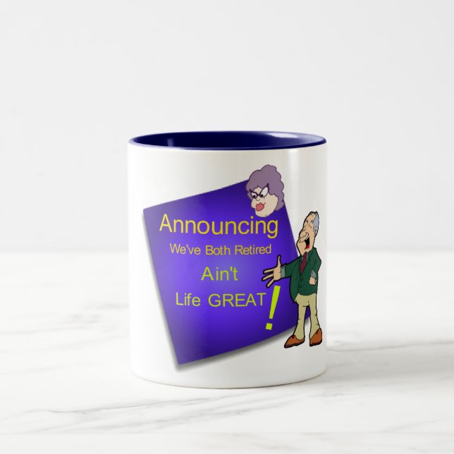 Retirement Two-Tone Coffee Mug (Center)