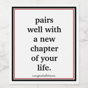 Retirement Wine Label