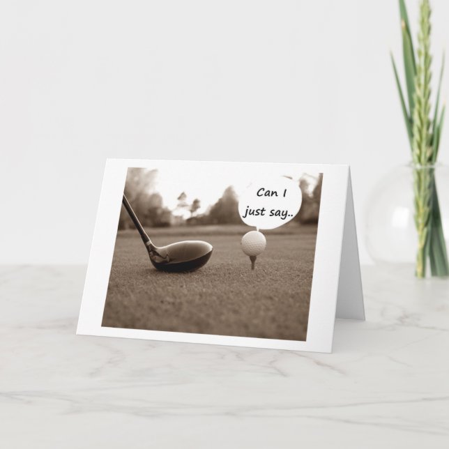 RETIREMENT WISHES/CONGRATS TO THE GOLFER CARD (Front)