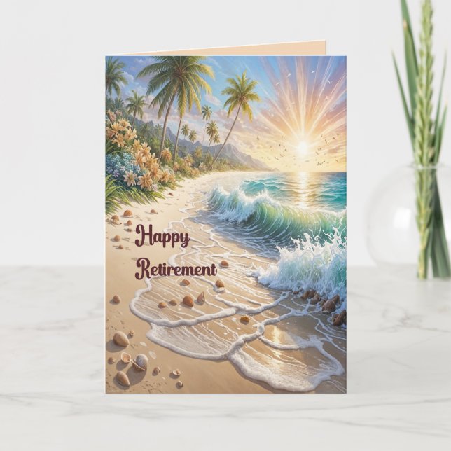 Retirement with Beach Card (Front)