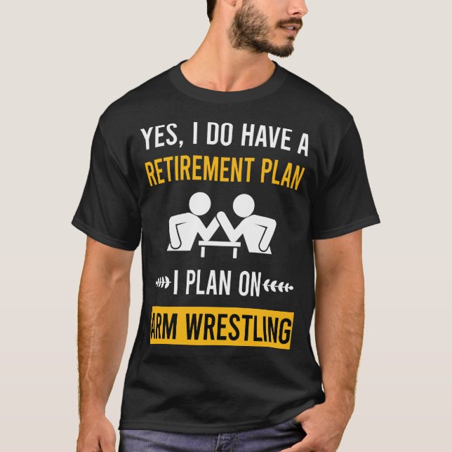 Retirement Wrestling Wrestler T-Shirt (Front)