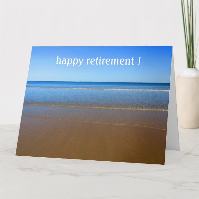 retiring beach card (Front)