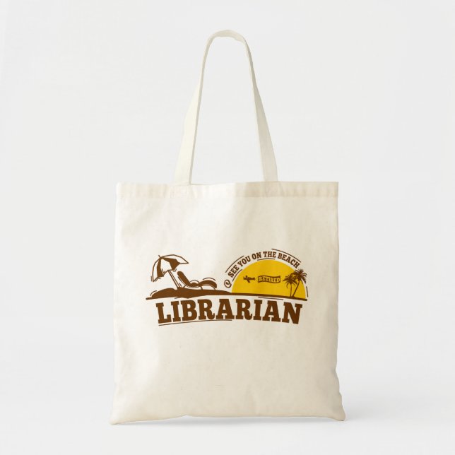 Retiring librarians tote bag (Front)