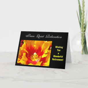 Retirment Cards custom Retiring Card Tulip Flowers