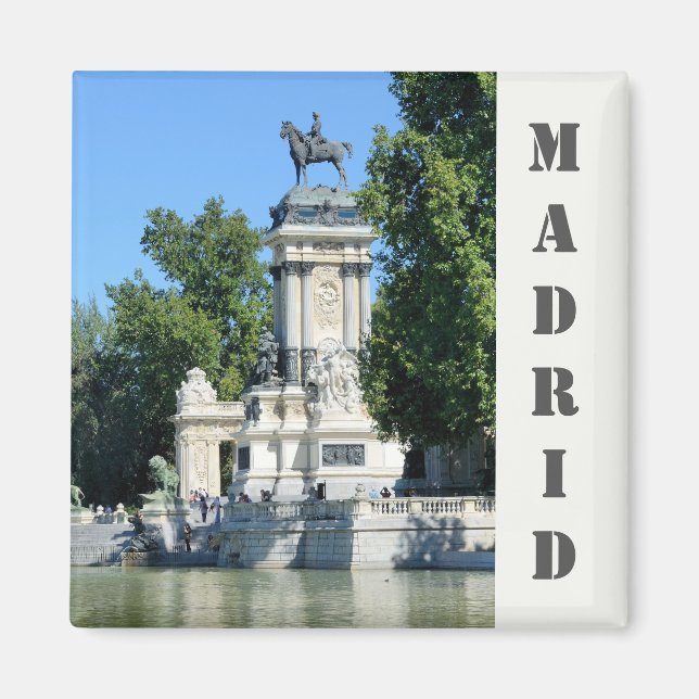 Retiro Park, Madrid, Spain Magnet (Front)