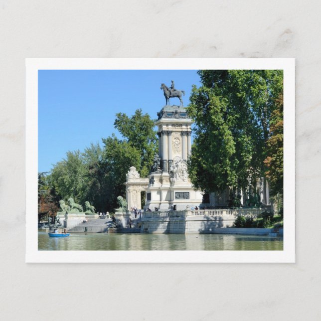 Retiro Park, Madrid, Spain Postcard (Front)