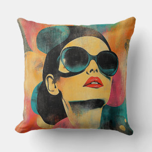 Reto Bold Woman in Sunglasses Cushion