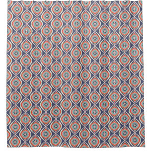 Reto Geometric Pattern Shower Curtain
