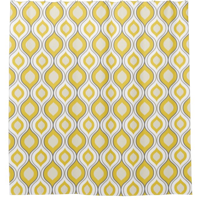 Reto Geometric Pattern Shower Curtain (Front)