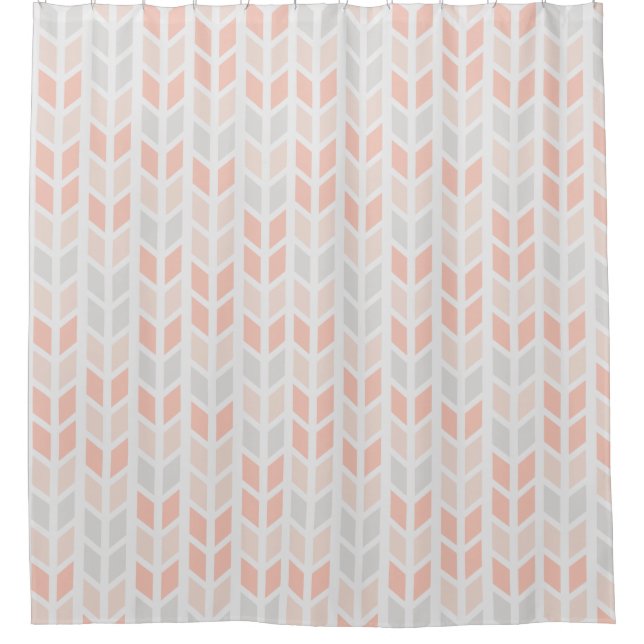 Reto Geometric Pattern Shower Curtain (Front)
