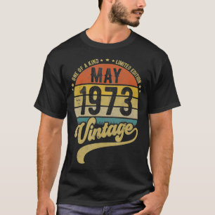 Reto Vintage 48th Birthday, Born in May 1973 T-Shirt