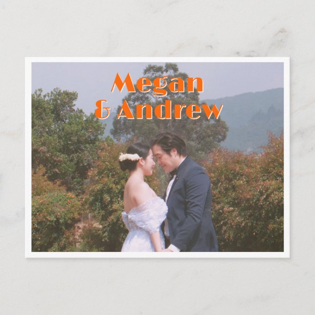 Reto wedding photo postcard (Front)