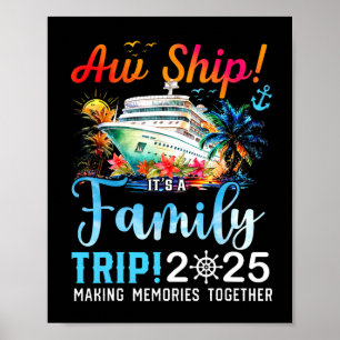 Retor Family Trip 2025 Family Matching Cruise Trip Poster