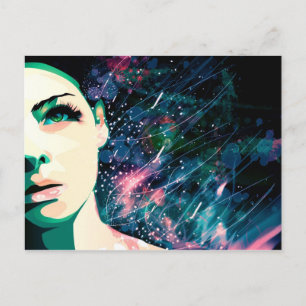 Retrato copy postcard