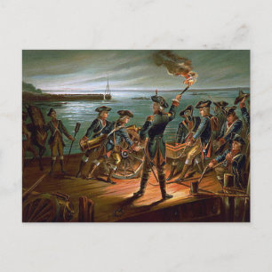 Retreat from Long Island, 1776 Postcard