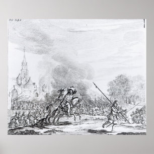 Retreat from the Battle of Worcester Poster