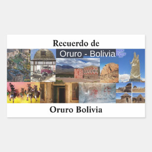 Retreat sticker of Oruro Bolivia