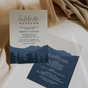 Retreat to the Mountains Bachelorette Weekend Invitation