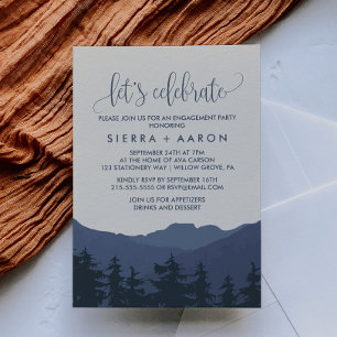 Retreat to the Mountains Let's Celebrate Invitation