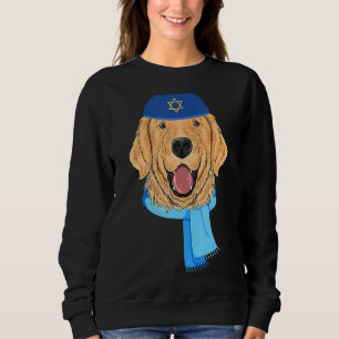 Retriever Dog Hanukkah Dog Jewish Christmas Sweatshirt