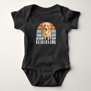 Retriever Dogs Dont Stop Retrieving Mum Dad Baby Bodysuit