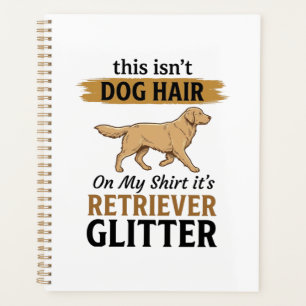 Retriever Glitter Funny Dog Lover Vintage Design_1 Planner