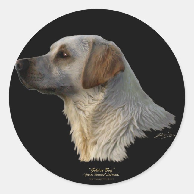 RETRIEVER LABRADOR DOG Stickers (Front)