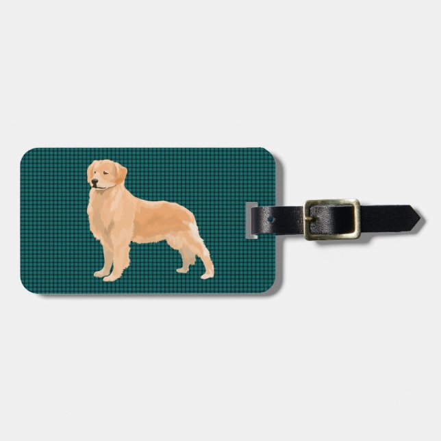 retriever luggage tag (Front Horizontal)