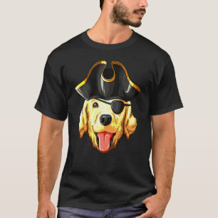 Retriever Pirates Hat Golden Retriever T-Shirt