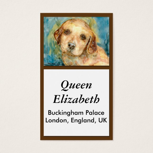 Retriever Puppy Biz Card (Front)