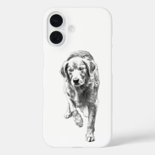 Retriever Textured Stride Design iPhone 16 Case