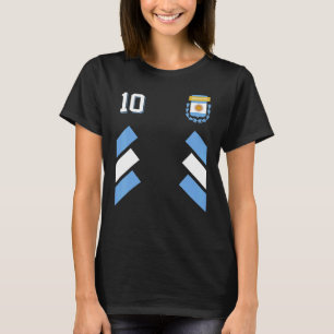 Retro10 Argentina Football Argentinian Soccer Arge T-Shirt