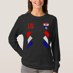 Retro10 Croatian Football Croatia Soccer Croatia F T-Shirt