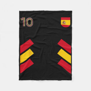 Retro10 Spain Footbyll Spain Soccer Spain Flag Fleece Blanket