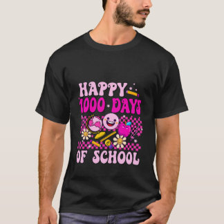 Retro 1000Th Day Of School 1000 Days Smarter 5Th G T-Shirt
