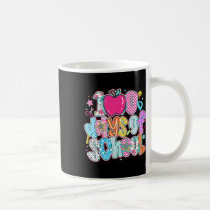 Retro 100 Days Of School Coquette Happy 100th Day Coffee Mug