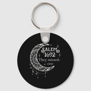 Retro 1692 They Missed One Witch Salem 1692 Hallow Key Ring