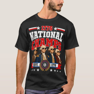Retro 1776 National Champs Presidents Usa T-Shirt