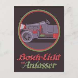 Retro 1913 German car parts ad Postcard