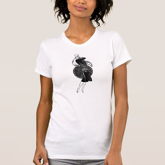 Retro 1920s Flapper T-Shirt (Front)