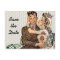 Retro 1940s Kissing Couple Save the Date