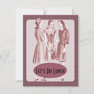 Retro 1940s Luncheon V2 Invitation
