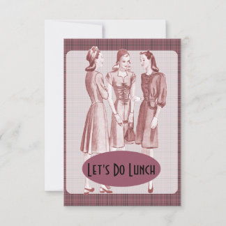 Retro 1940s Luncheon V2B Invitation